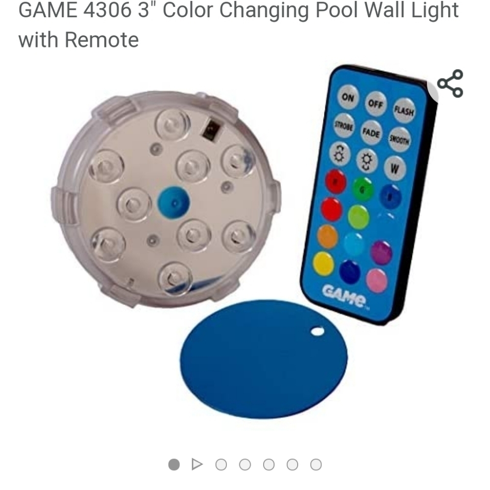 Color Changing Pool Light